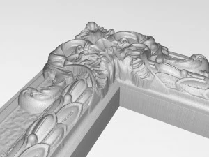 carved picture frame 3D Model