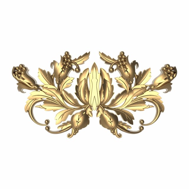 decorative pattern ready for 3d printing Model 3D .c4d .max .obj .3ds .fbx .stl .blend 