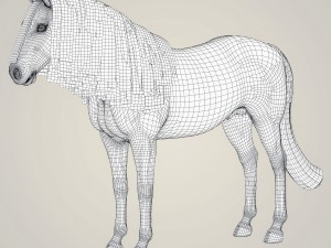 photorealistic horse 3D Model
