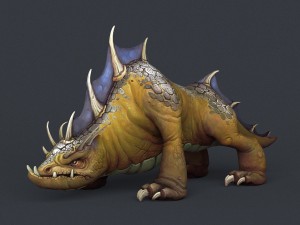 game ready fantasy bull monster 3D Model