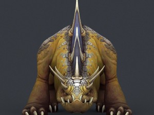 game ready fantasy bull monster Modelo 3D