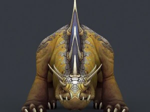 game ready fantasy bull monster 3D Model