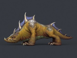 game ready fantasy bull monster Modelo 3D
