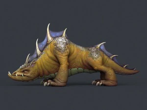 game ready fantasy bull monster 3D Model