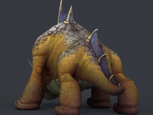 game ready fantasy bull monster Modelo 3D
