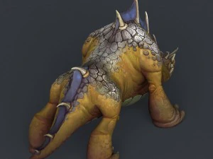 game ready fantasy bull monster 3D Model