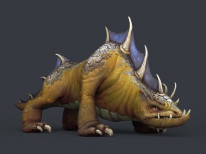 game ready fantasy bull monster Modelo 3D