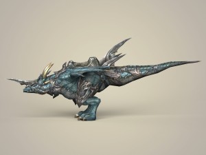 game ready warrior dragon 3D Model