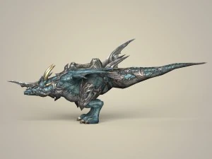 game ready warrior dragon 3D Model