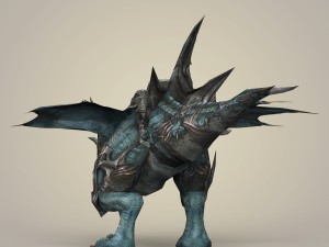 game ready warrior dragon 3D Model