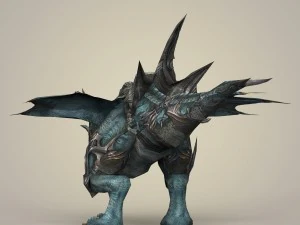 game ready warrior dragon 3D Model