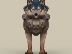 game ready wild wolf 3D Model