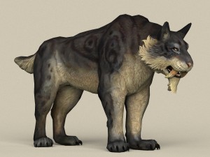 game ready fantasy sabertooth 3D मॉडल