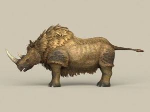 game ready ice age rhinoceros 3D Model