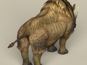 game ready ice age rhinoceros Modelo 3D