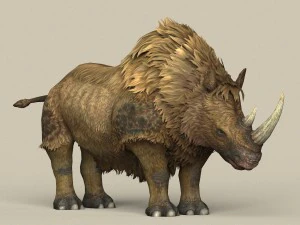 game ready ice age rhinoceros 3D Model