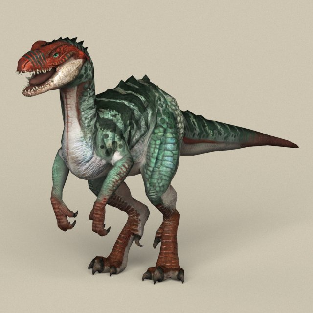 game ready fantasy raptor 3D Модель .c4d .max .obj .3ds .fbx .stl .blend 