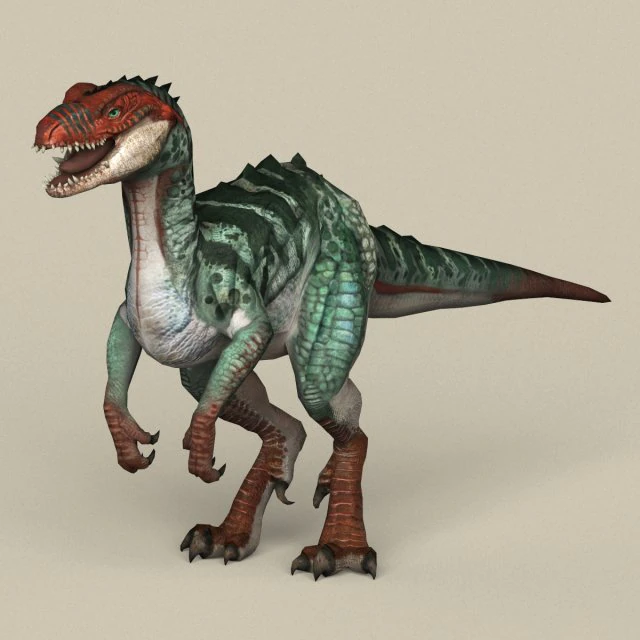 oyuna hazır fantezi raptor 3D Model .c4d .max .obj .3ds .fbx .stl .blend 