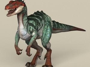 game ready fantasy raptor 3D 模型