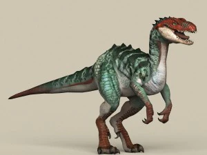 oyuna hazır fantezi raptor 3D Model