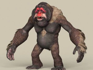 permainan siap fantasi orangutan Model 3D