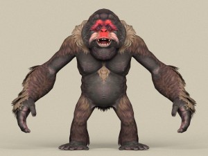 game ready fantasy orangutan 3D Model