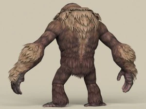 game ready fantasy orangutan 3D Model