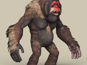 game ready fantasy orangutan 3D Model