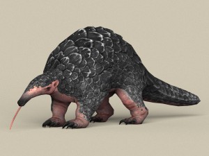 game ready pangolin 3D मॉडल