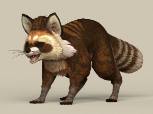 game ready raccoon 3D 模型