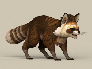 game ready raccoon Modello 3D