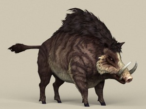 game ready fantasy boar 3D Модель