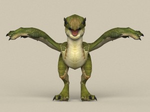 game ready dragon baby 3D Model