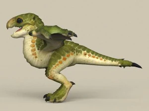 game ready dragon baby 3D Model