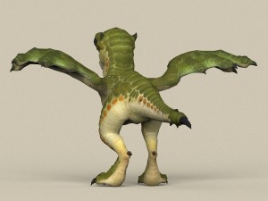 game ready dragon baby 3D Model