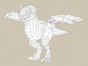 game ready dragon baby 3D Model