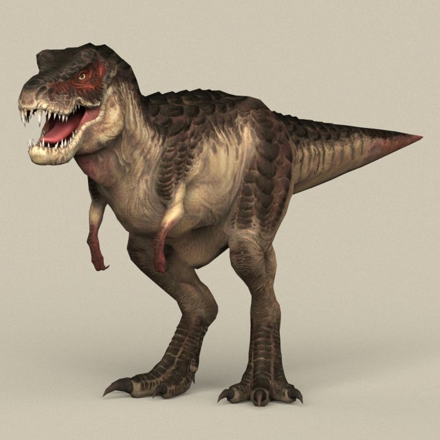 game ready dinosaur trex 3D-Modell .c4d .max .obj .3ds .fbx .stl .blend 