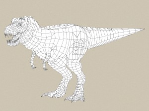 game ready dinosaur trex 3D-Modell