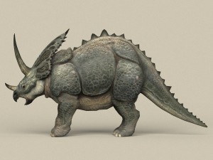 game ready dinosaur triceratops Modello 3D