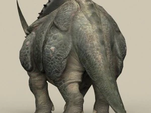 game ready dinosaur triceratops 3D Model