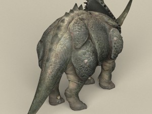 game ready dinosaur triceratops Modello 3D
