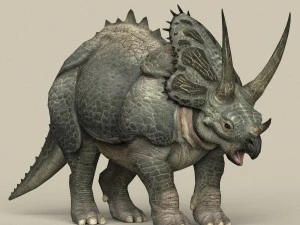 game ready dinosaur triceratops 3D Model