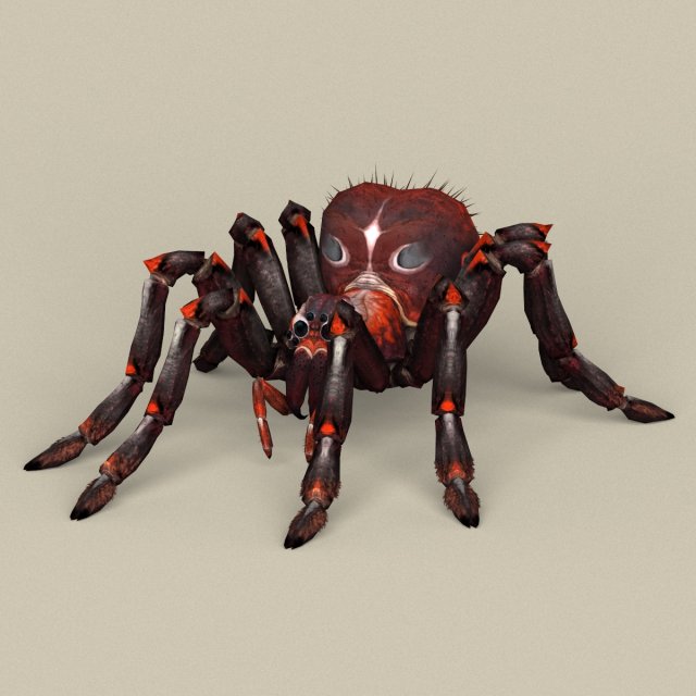 game ready fantasy spider Modèle 3D .c4d .max .obj .3ds .fbx .stl .blend 