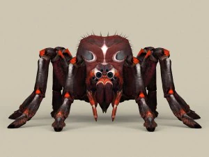 game ready fantasy spider 3D Model