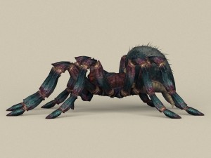 game ready spider 3D 模型