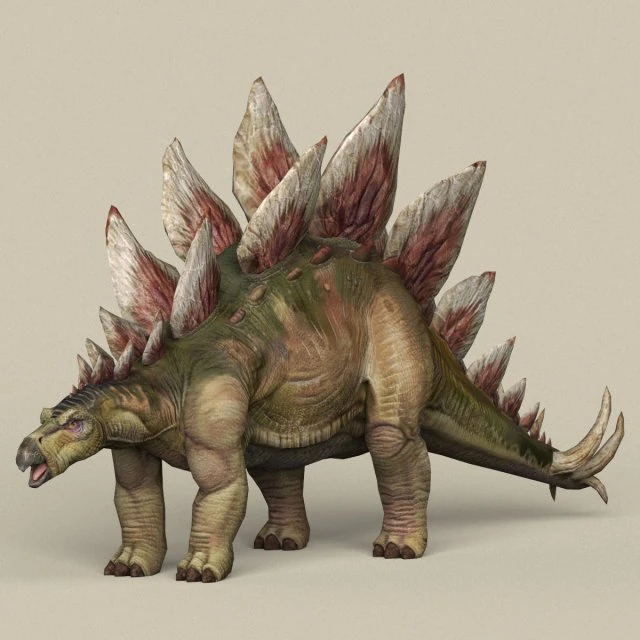game ready dinosaur stegosaurus 3D Model .c4d .max .obj .3ds .fbx .stl .blend