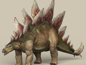 game ready dinosaur stegosaurus 3D 模型