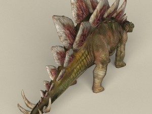 game ready dinosaur stegosaurus 3D 模型