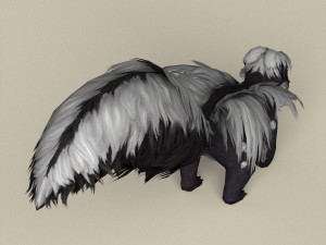 game ready animal skunk Modelo 3D