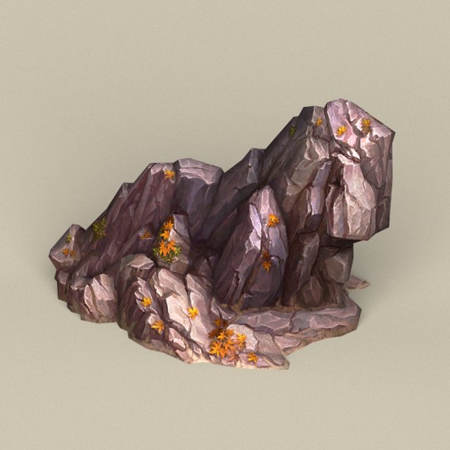 game ready stone rock 01 3D-Modell .c4d .max .obj .3ds .fbx .stl .blend 